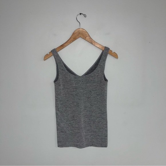 Anthropologie Eloise Reversible  Seamless Tank Top Size Small Grey Heather Layer - Picture 7 of 13